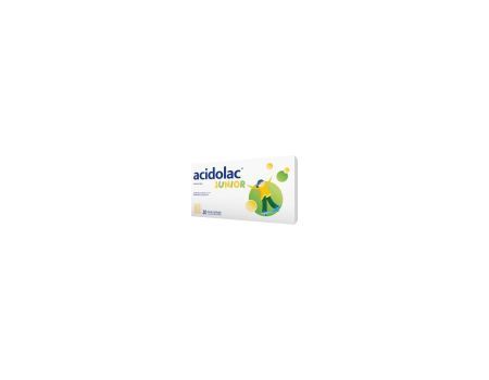 Acidolac Junior 20 misio-tabletek o smaku białej czekolady