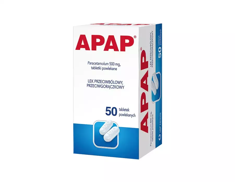 APAP 500 mg lek z paracetamolem 50 tabletek
