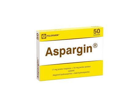 Aspargin 50 tabletek z magnezem i potasem