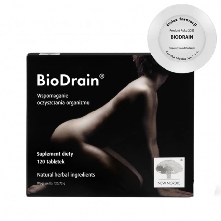 BioDrain 120 tabletek wspiera oczyszczanie i wagę