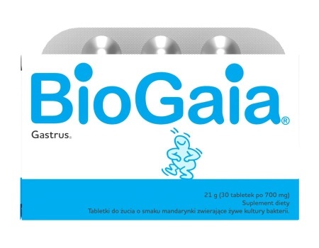 BioGaia Gastrus tabletki do żucia o smaki mandarynki 30szt