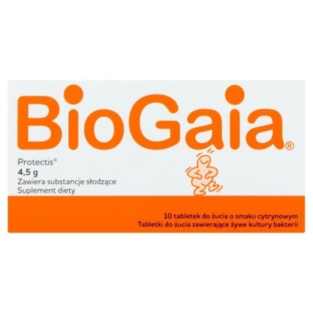 BioGaia Protectis tabletki do żucia o smaku cytrynowym 10szt