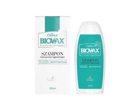 BIOVAX intensywnie regenerujący SZAMPON do włosów słabych ze skłonnością do wypadania 200ml