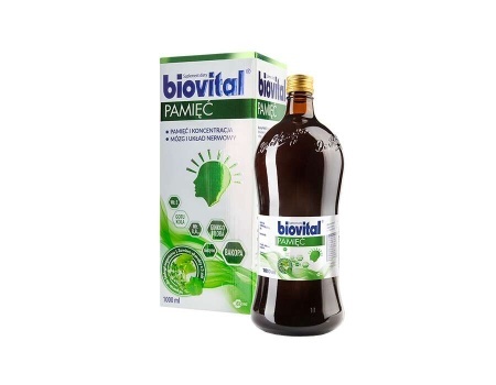 Biovital PAMIĘĆ płyn 1000ml DATA WAŻNOŚCI 31.12.2023r