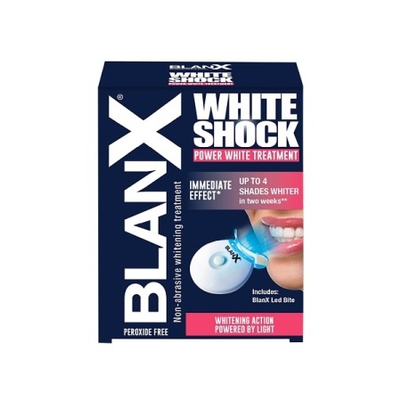 BlanX WHITE SHOCK System wybielająca pasta do zębów 50ml + akcelerator BlanX LED Bite