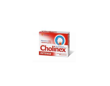 CHOLINEX INTENSE (smak miodowo-cytrynowy) 20tbl do ssania