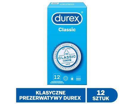 DUREX CLASSIC prezerwatywy 12szt