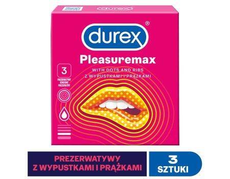 DUREX PLEASURE MAX prezerwatywy 3szt