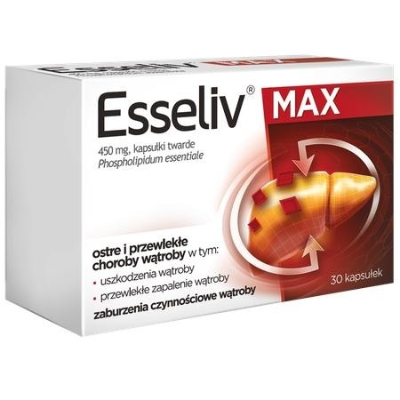 Esseliv MAX 450 mg 30 kapsułek na wątrobę