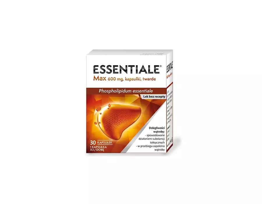 Essentiale MAX 600 mg 30 kapsułek na wątrobę