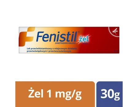 Fenistil 1mg/g 30g żel o działaniu przeciwalergicznym dla dzieci i dorosłych