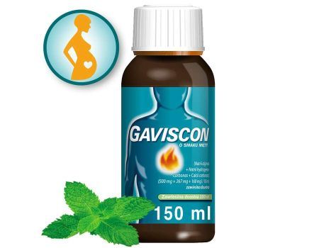 Gaviscon o smaku mięty zawiesina na zgagę 150 ml