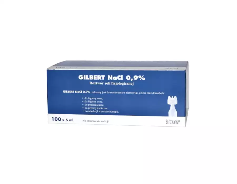 Gilbert NaCl 0,9% sól fizjologiczna (roztwór) 5ml x 100 ampułek
