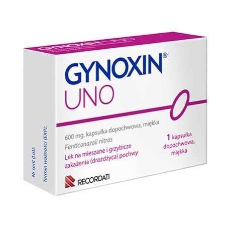 Gynoxin UNO 600mg 1 kapsułka dopochwowa