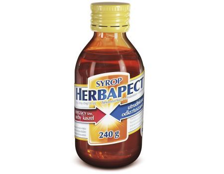 Herbapect syrop (498 MG + 349 MG + 87 MG)/5 ml 240g dla dzieci i dorosłych