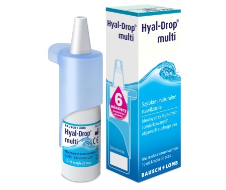 Hyal-Drop Multi nawilżające krople do oczu bez konserwantów 10ml