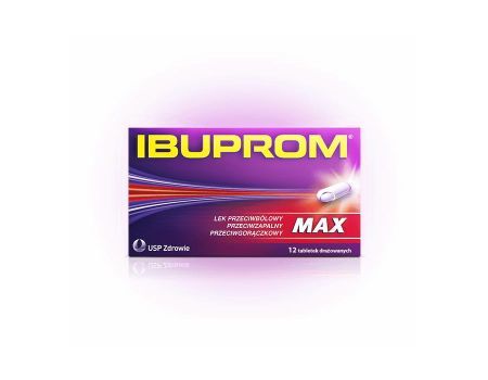 Ibuprom MAX tabletki z ibuprofenem 12 sztuk