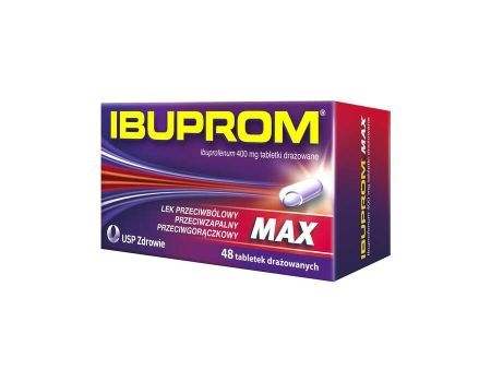 Ibuprom MAX tabletki z ibuprofenem 48 sztuk