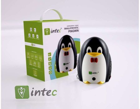 Intec Pingwin Inhalator kompresorowo-tłokowy CN-02WF zestaw