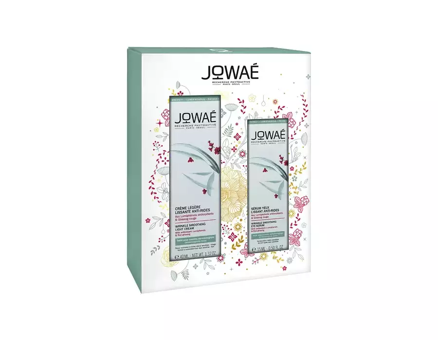 JOWAE zestaw: lekki krem wygładzający zmarszczki 40ml + serum wygładzające zmarszczki wokół oczu 15ml