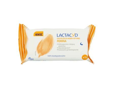 LACTACYD FEMINA chusteczki do higieny intymnej 15szt