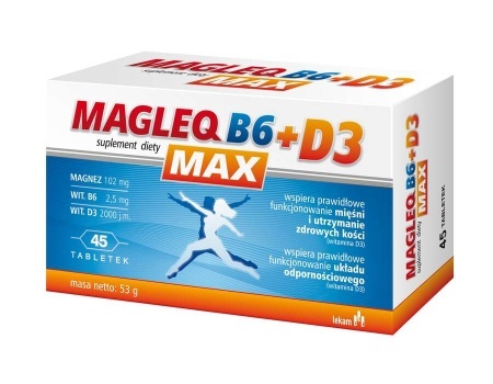 Magleq B6 MAX + D3 45tbl DATA WAŻNOŚCI 31.08.2023