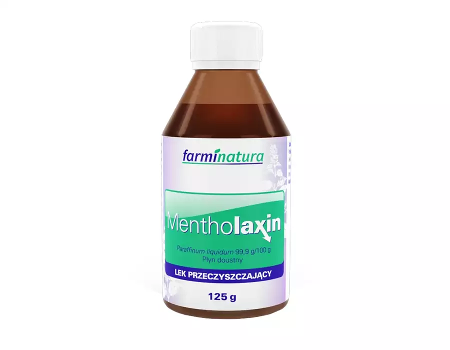 Mentholaxin (parafina ciekła)99,9g/100g, płyn doustny na zaparcia 125g