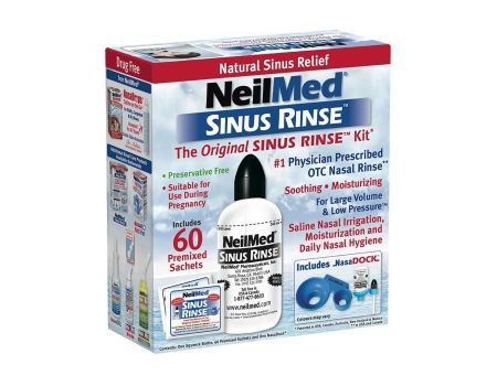 NeilMed SINUS RINSE Regular Kit zestaw podstawowy dla dorosłych z butelką 240ml i 60sasz