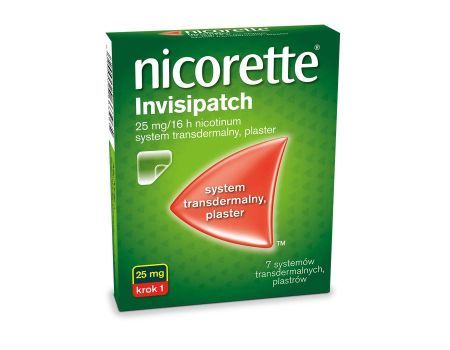 Nicorette Invisipatch plastry 25mg/16h 7szt 1 KROK