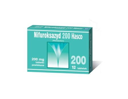 Nifuroksazyd 200 mg 12 tabletek na rozwolnienie