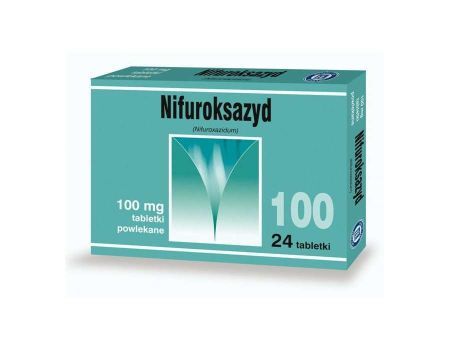 Nifuroksazyd Hasco 100 mg 24 tabletki na rozwolnienie