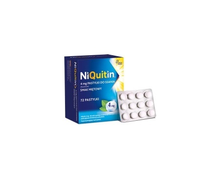 Niquitin 4mg smak miętowy 72 pastylki do ssania