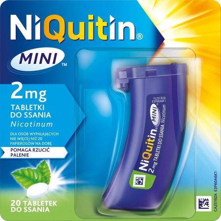 NIQUITIN MINI 2 mg 20 tabletek do ssania z nikotyną
