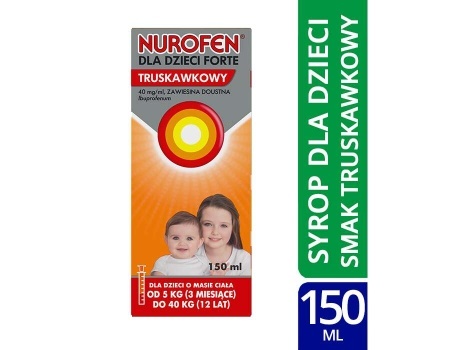 NUROFEN FORTE dla dzieci o smaku truskawkowym 40mg/ml 150ml