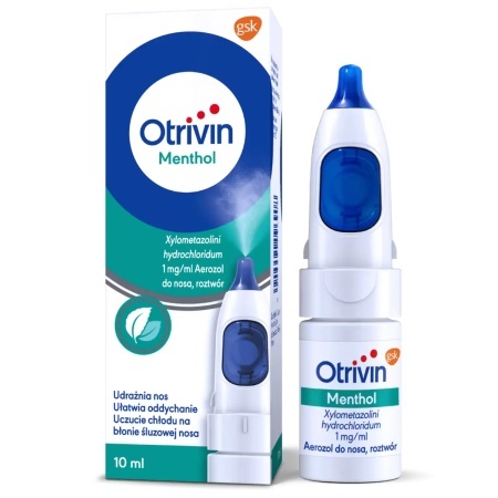 Otrivin Menthol 0,1% aerozol do nosa na katar z mentolem 10 ml
