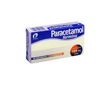 Paracetamol farmina 125mg 10czopków