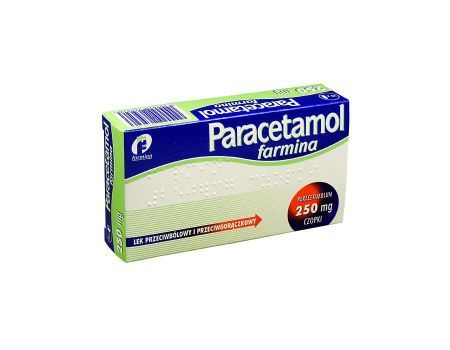 Paracetamol farmina 250mg 10czopków