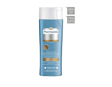 PHARMACERIS H-PURIN Specjalistyczny szampon przeciwłupieżowy do skóry łojotokowej (łupież mokry) 250ml