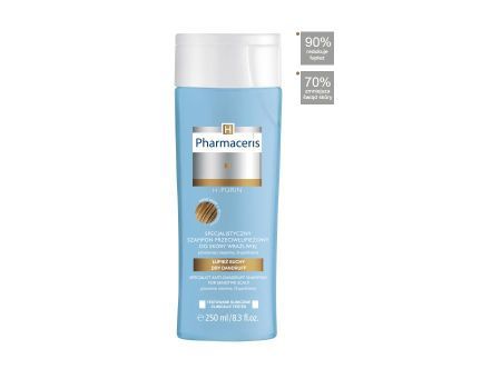 PHARMACERIS H-PURIN Specjalistyczny szampon przeciwłupieżowy do skóry wrażliwej (łupież suchy) 250ml