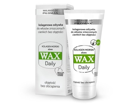 PILOMAX WAX Daily kolagenowa odżywka do włosów zniszczonych cienkich bez objętości 200ml