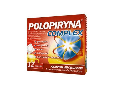 POLOPIRYNA COMPLEX 500mg+2mg+15,58mg 12sasz