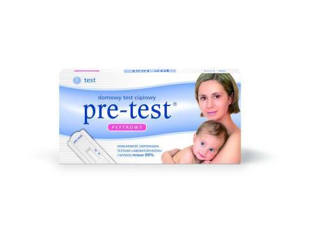 PRE-TEST test ciążowy płytkowy 1szt