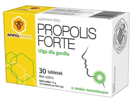 Propolis Forte smak mentolowy  30tbl do ssania