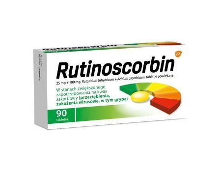 Rutinoscorbin 90 tabletek z witaminą C i rutyną