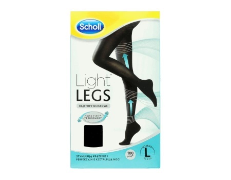 Scholl Light LEGS rajstopy uciskowe rozmiar L czarne 60DEN 1szt