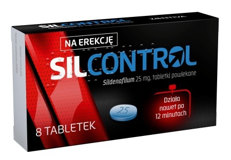 Silcontrol 25mg 8 tabletek na erekcję