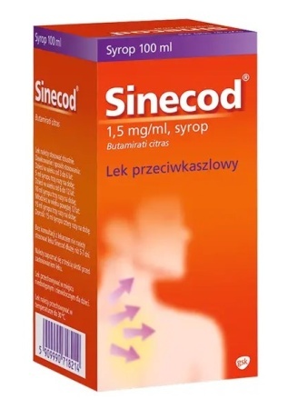 Sinecod syrop 1,5 mg/ml 100ml
