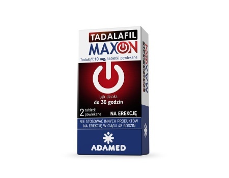 TADALAFIL MaxON 10 mg 2 tabletki