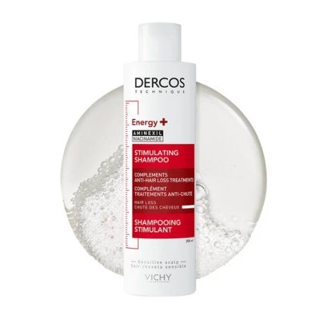 Vichy Dercos szampon energetyzujący z Aminexil przeciw wypadaniu włosów 200 ml